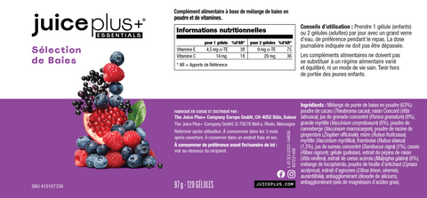 Cápsulas de mezcla de bayas