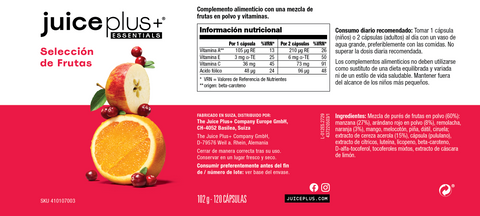 Cápsulas Selección de Frutas y Verduras   (Healthy Starts 13+)